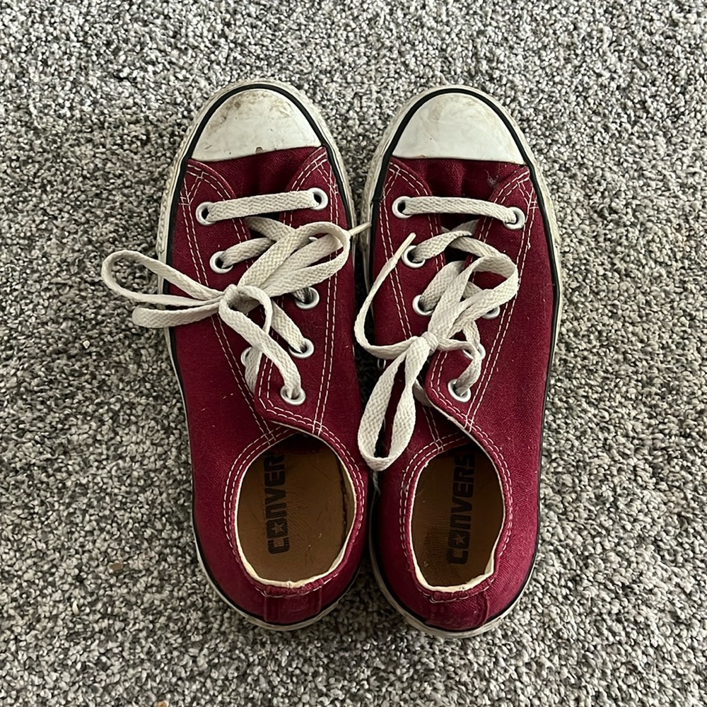 Maroon Converse
